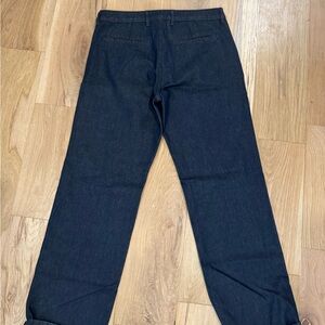 PAIGE Men's Dark Blue Straight Jeans